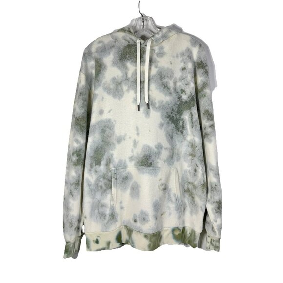 Feat Womens BlanketBlend Hoodie Large Tie Dye White Green - Picture 1 of 6